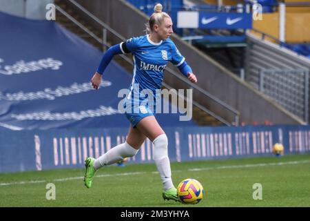 Birmingham, Großbritannien. 17.. Dezember 2022. Birmingham, England, Dezember 17. 2022: Jade Pennock (7 Birmingham) auf dem Ball während des Fußballspiels der FA Womens Continental League Cup zwischen Birmingham City und London City Lionesses at St Andrews in Birmingham, England (Natalie Mincher/SPP) Guthaben: SPP Sport Press Photo. Alamy Live News Stockfoto