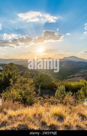 Prescott Blick auf Granitberge Stockfoto