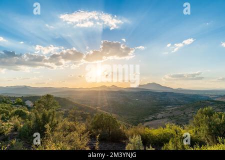 Prescott Blick auf Granitberge Stockfoto