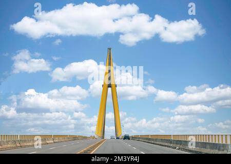 Brücke über den amazonas, Manaus, Amazonas State, Brasilien Stockfoto