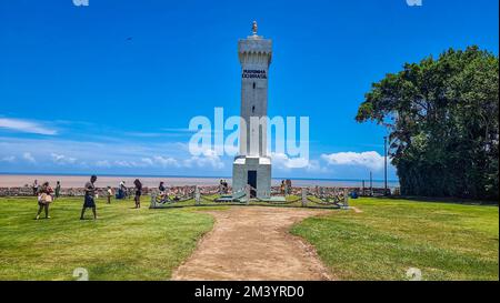 Safe Harbor Lighthouse, Porto Seguro, Bahia, Brasilien Stockfoto