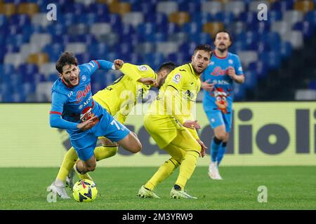 Neapel, Italien. 17.. Dezember 2022. Chvicha Kvaratskhelia von Neapel während Neapel gegen Villareal, freundliches Fußballspiel in Neapel, Italien, Dezember 17 2022 Kredit: Independent Photo Agency/Alamy Live News Stockfoto