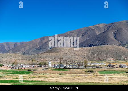 Das Dorf La Poma in Argentinien in den Anden Südamerikas Stockfoto