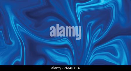 Abstrakter Farbhintergrund, blauer flüssiger Hintergrund, blaue Farbe schöne flüssige Farbe abstrakter Marmorölhintergrund, Vektor, Illustration Stock Vektor