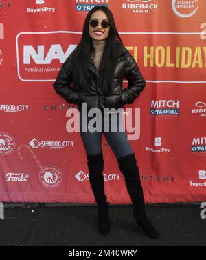 Los Angeles, USA. 17.. Dezember 2022. Jules Aurora at the FACE präsentiert am Samstag, den 17. Dezember 2022, das NAAC HiFi Holiday Festival im historischen Filipinotown in Los Angeles, Kalifornien. (Foto: Sthanlee B. Mirador/Sipa USA) Guthaben: SIPA USA/Alamy Live News Stockfoto