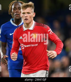 22 Okt 2022 - Chelsea gegen Manchester United - Premier League - Stamford Bridge Scott Mctominay von Manchester United während des Premier League-Spiels gegen Chelsea in Stamford Bridge, London. Picture : Mark Pain / Alamy Stockfoto