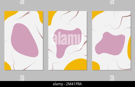 Ein modernes, handgezeichnetes Posterdesign Stock Vektor