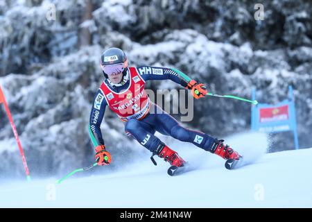 Lucas BRAATHEN (NOR) während der FIS Alpine Ski World Cup - Men Giant Slalom, alpines Ski-Rennen in La Villa - Alta Badia, Italien, Dezember 18 2022 Stockfoto