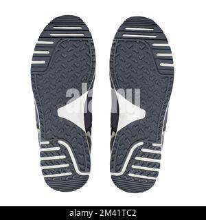 Leichte Sohle für Laufsportschuhe isoliert auf weißem Hintergrund. Modische, stylische sportliche Freizeitschuhe. Datei enthält Beschneidungspfad. Stockfoto