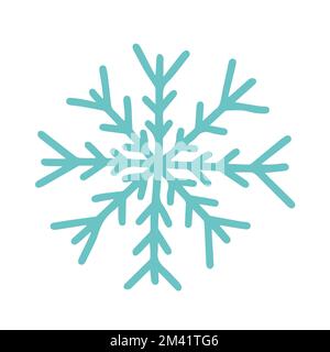 Doodle snowflake vector Stock Vector