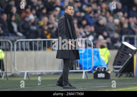 Hull City Manager Liam RoSenior beim Sky Bet Championship-Spiel Hull City gegen Sunderland im MKM Stadium, Hull, Großbritannien. 17.. Dezember 2022. (Foto von James Heaton/News Images) in Hull, Großbritannien, 12/17/2022. (Foto: James Heaton/News Images/Sipa USA) Guthaben: SIPA USA/Alamy Live News Stockfoto