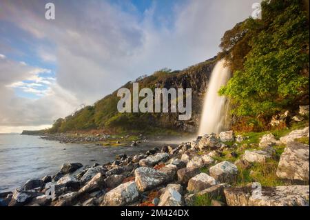 Eas Fors Wasserfall, Isle of Mull, Schottland Stockfoto