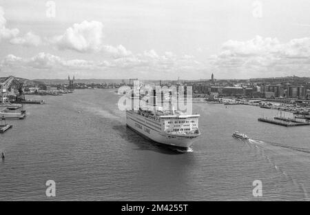 Die Fähre STENA DANICA verlässt Göteborg nach Fredrikshamn in Dänemark Stockfoto