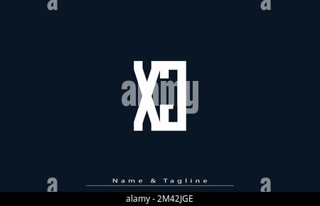 Buchstabenbuchstaben Initialen Monogramm-Logo WJ , JW Stock Vektor