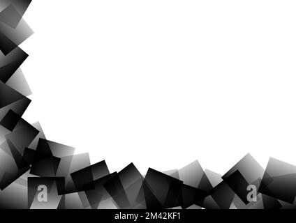 Graue abstrakte Quadrate und Platzierung für Text. Stockfoto