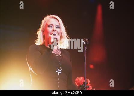 Wien, Österreich. 25. Juni 2010. Kim Wilde auf dem Donauinsel-Festival in Wien Stockfoto