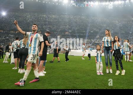 Lusail, Katar. 18.. Dezember 2022. Nicolas Tagliafico aus Argentinien spielte während des Finales der FIFA-Weltmeisterschaft Katar 2022 zwischen Argentinien und Frankreich am 18. Dezember 2022 im Lusail Stadium in Lusail, Katar. (Foto: Bagu Blanco/Pressinphoto/Sipa USA) Guthaben: SIPA USA/Alamy Live News Stockfoto