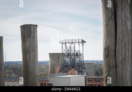 Beringen. Limburg - Belgien 11-04-2022. Die alten Kohlebergwerke in Beringen und der Umgebung Stockfoto