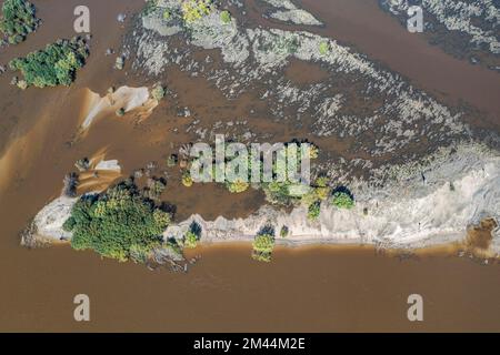 Luftlinie des Amur, Khabarowsk, Khabarowsk Krai, Russland Stockfoto