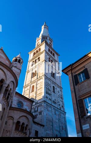 Kathedrale Santa Maria Assunta und Sankt Geminianus, UNESCO-Weltkulturerbe Modena, Italien Stockfoto