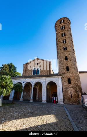 Basilika di Sant'Apollinare Nuovo, UNESCO-Weltkulturerbe Ravenna, Italien Stockfoto