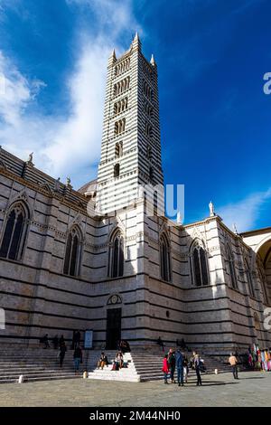 Dom im UNESCO-Weltkulturerbe Siena, Italien Stockfoto