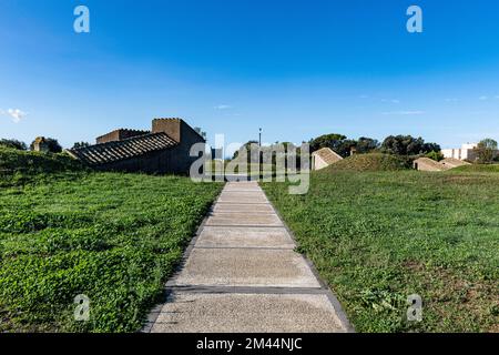 Totenstadt von Tarchuna, UNESCO-Weltkulturerbe Tarquinia, Italien Stockfoto