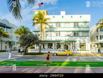 Art Deco District Ocean Drive, South Beach Miami Beach Miami Florida, USA Stockfoto