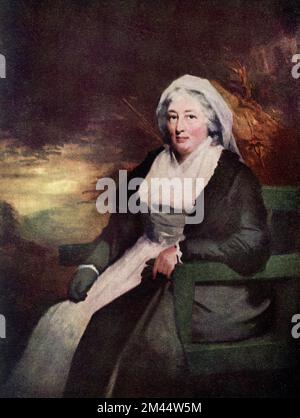 Die Bildunterschrift für dieses Bild, geschrieben um 1910, lautet: „Frau Campbell von Balliemore von Raeburn (1756-1823) in der National Gallery in Schottland. Dies ist eines der schönsten der vielen feinen Porträts von Raeburn in der Edinburgh Gallery.“ Sir Henry Raeburn (1756-1823) war ein schottischer Porträtmaler. Er diente als Porträtmaler für König George IV. In Schottland. Stockfoto