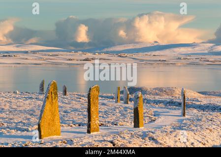 Ring aus neolithischem Brodgar-Hähnchen, Orkney Isles Stockfoto