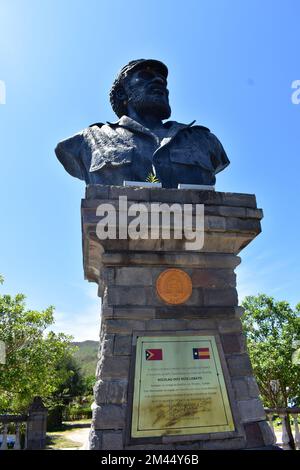 Dynamik von Präsident Nicolau Lobato, der sich in Aisirimou, Aileu, Osttimor befindet. Stockfoto