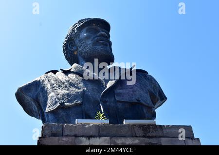 Dynamik von Präsident Nicolau Lobato, der sich in Aisirimou, Aileu, Osttimor befindet. Stockfoto