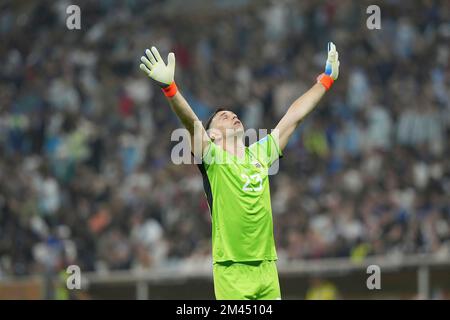18. Dezember 2022, Lusail Iconic Stadium, Doha, QAT, FIFA-Weltmeisterschaft 2022, Finale, Argentinien gegen Frankreich, in dem Bild Argentiniens Torhüter Emiliano Martinez Stockfoto