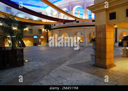 Die Lobby des Caesars Casino in Atlantic City, New Jersey, ist im antiken Rom-Stil dekoriert Stockfoto