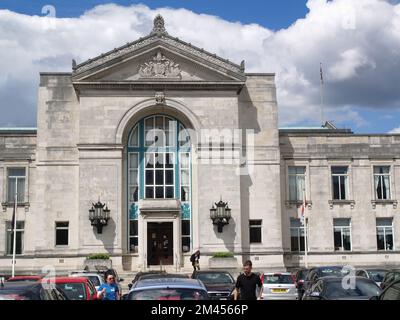 Civic Centre und Uhrenturm, Heimat von Southampton, City Council, Hampshire, England, UK Stockfoto