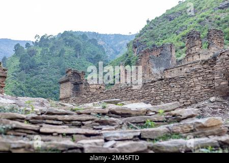 Die archäologische Stätte Tokar dara im Swat-Tal ist reich an archäologischem und kulturellem Erbe Stockfoto