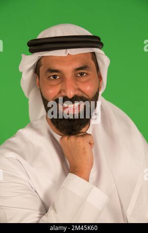 Porträt eines Emiraten. Stockfoto