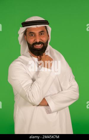 Porträt eines Emiraten. Stockfoto