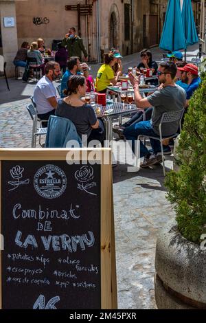 Vorspeise in Caldes de Montbui, Barcelona, Katalonien, Spanien Stockfoto