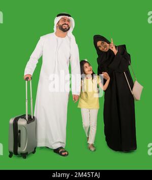 Familienreisen in Emiraten. Stockfoto