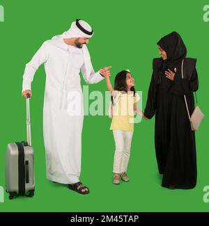 Familienreisen in Emiraten. Stockfoto