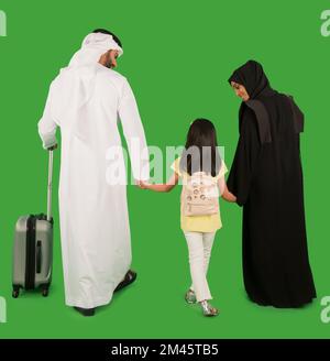 Familienreisen in Emiraten. Stockfoto