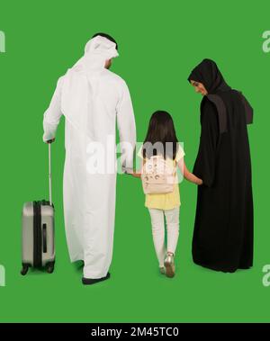 Familienreisen in Emiraten. Stockfoto