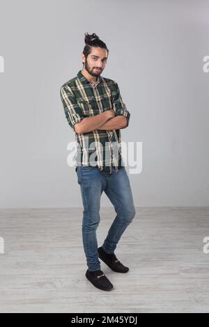 Porträt eines arabischen Expats. Stockfoto