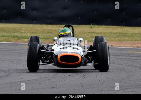 Philipp Buhofer, BRM P261-2, HGPCA Pre ’66 Grand Prix Cars, Historic Grand Prix Cars Association, zwei zwanzig-minütige Rennen über die Veranstaltung, mit der Res Stockfoto
