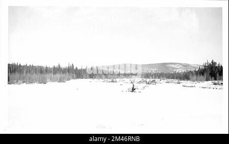 Alaska Highway. Originalunterschrift: Bild Nr. 17/Br. Nr. 3007. Staat: Alaska. Stockfoto