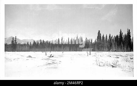 Alaska Highway. Originalüberschrift: Bild Nr. 18/Br. Nr. 3007. Staat: Alaska. Stockfoto