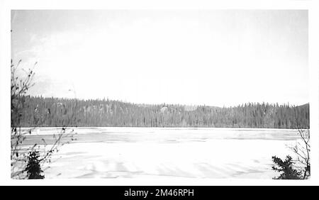 Alaska Highway. Originalunterschrift: Bild Nr. 12/Br. Nr. 3003. Staat: Alaska. Stockfoto