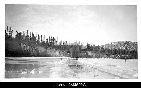 Alaska Highway. Originalunterschrift: Bild Nr. 9/Br. Nr. 3003. Staat: Alaska. Stockfoto