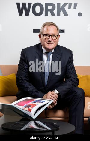 Mark Dixon, Gründer und CEO der International Workplace Group, englischer Milliardär-Geschäftsmann mit Sitz in Monaco, bekannt für Service-Office-Geschäfte Regus. Stockfoto